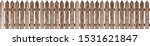 brown wooden fence isolated on... | Shutterstock . vector #1531621847