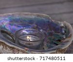 Abalone Seashell. Candle Light...