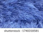 Small photo of Closeup of blue swansdown texture for background