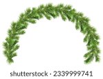 Green christmas pine twig in an ...