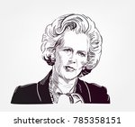Margaret Thatcher Vector Sketch ...