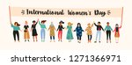 international womens day.... | Shutterstock .eps vector #1271366971