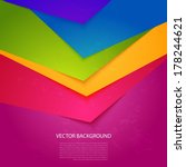 bright  colorful stripe. vector ... | Shutterstock .eps vector #178244621