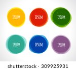 vector colorful round abstract... | Shutterstock .eps vector #309925931