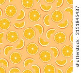bright seamless fruit pattern   ... | Shutterstock .eps vector #2151845437