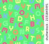 vector seamless alphabet... | Shutterstock .eps vector #2151845491