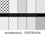 collection of seamless... | Shutterstock .eps vector #533792434