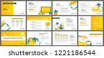 yellow and white element for... | Shutterstock .eps vector #1221186544
