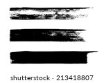 set of grungy vector brushes | Shutterstock .eps vector #213418807