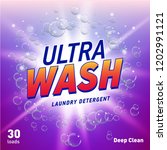 detergent advertising concept... | Shutterstock . vector #1202991121