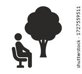 public park icon. man sitting... | Shutterstock .eps vector #1727559511