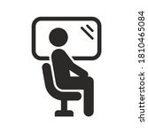 window seat icon. travelling on ... | Shutterstock .eps vector #1810465084