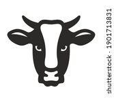 cow icon. farm animal. cow with ... | Shutterstock .eps vector #1901713831