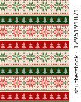 ugly sweater merry christmas... | Shutterstock .eps vector #1795191871