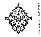 Damask Graphic Ornament. Floral ...