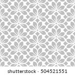 seamless abstract floral... | Shutterstock . vector #504521551