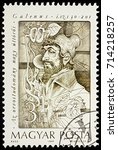 Small photo of Moscow, Russia - September 13, 2017: A stamp printed in Hungary, shows Claudius Galenus, a prominent Greek physician, surgeon and philosopher in the Roman Empire, series "Medical Pioneers", circa 1989