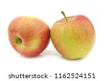 Small photo of fresh Maribelle apples on a white background