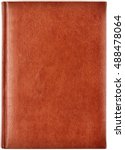 Brown Leather Notebook Isolated ...