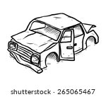 Old Car   Cartoon Vector And...