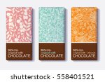 vector set of chocolate bar... | Shutterstock .eps vector #558401521