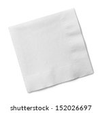 White square bar napkin...