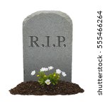 Rip gravestone isolated on...