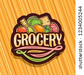 vector logo for grocery store ... | Shutterstock .eps vector #1234005244