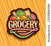 logo for grocery store  dark... | Shutterstock . vector #1359886484