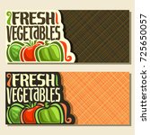 vector banners for fresh... | Shutterstock .eps vector #725650057