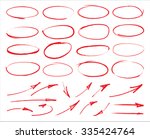 vector marker circles and arrows | Shutterstock .eps vector #335424764