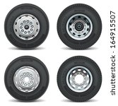 Vector Truck Tire Icons