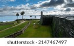 Small photo of The Castillo de San Marcos built in the 1600s and oldest masonry fort in the continental United States