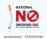National No Smoking Day Vector. ...