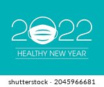 healthy new year 2022... | Shutterstock .eps vector #2045966681