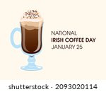 national irish coffee day... | Shutterstock . vector #2093020114