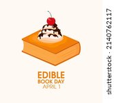 edible book day illustration.... | Shutterstock . vector #2140762117