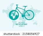 World Bicycle Day Poster With...