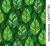 leaf seamless pattern | Shutterstock .eps vector #160477781