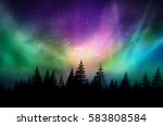 Multicolored Northern Lights ...
