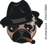 Funny Pug With Cigar