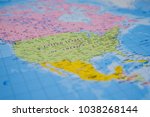 North america on the world map
