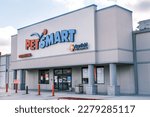 Small photo of HARAHAN, LA, USA - MARCH 23, 2023: Front of the PetSmart store in the Elmwood Shopping Center