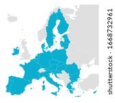 Political Map Of Europe With...