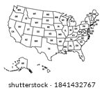 map of united states of america ... | Shutterstock .eps vector #1841432767