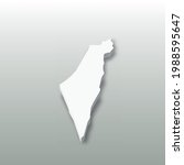 israel   white 3d silhouette... | Shutterstock .eps vector #1988595647