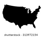 solid black silhouette map of...