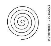 Thin Black Spiral Symbol....