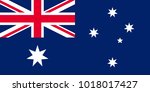 official large flat flag of... | Shutterstock . vector #1018017427