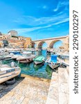 Small photo of July 2021 - Marseille, France - The Vallon des Auffes in Marseille city